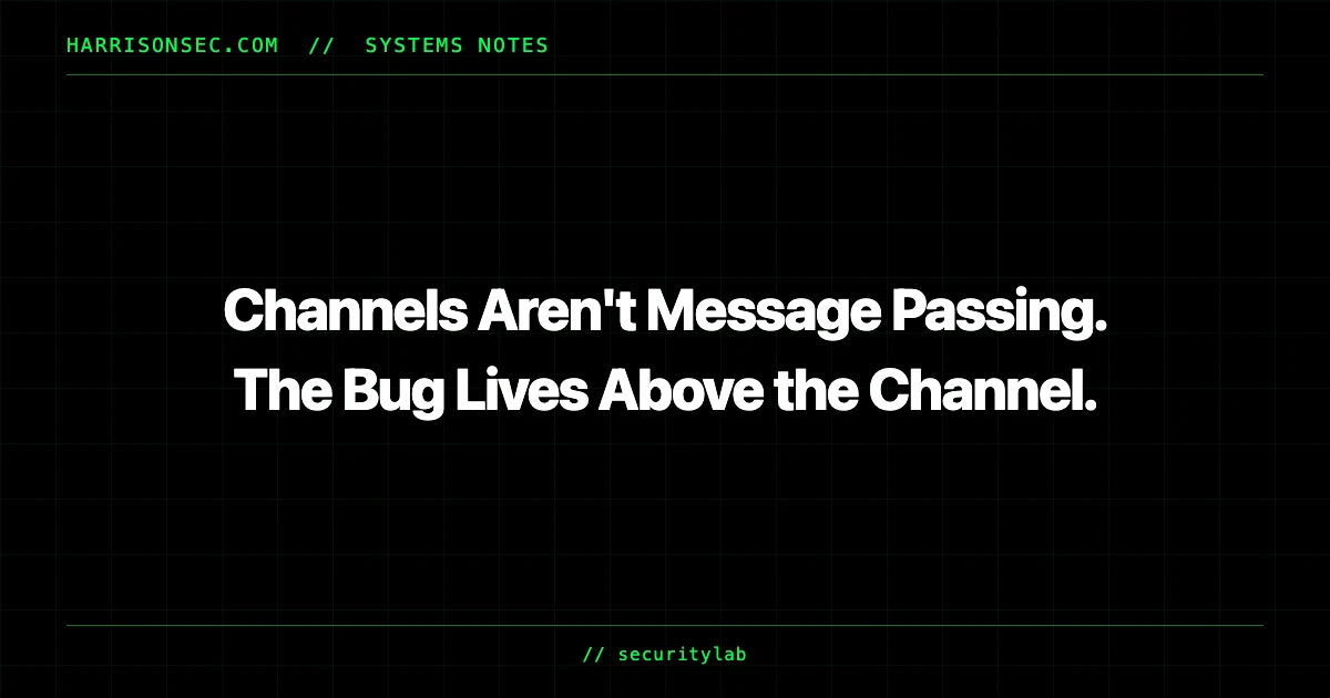 Channels Aren't Message Passing — How Parked Goroutines OOM-Killed a Pod